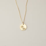 March Birth Flower Necklace